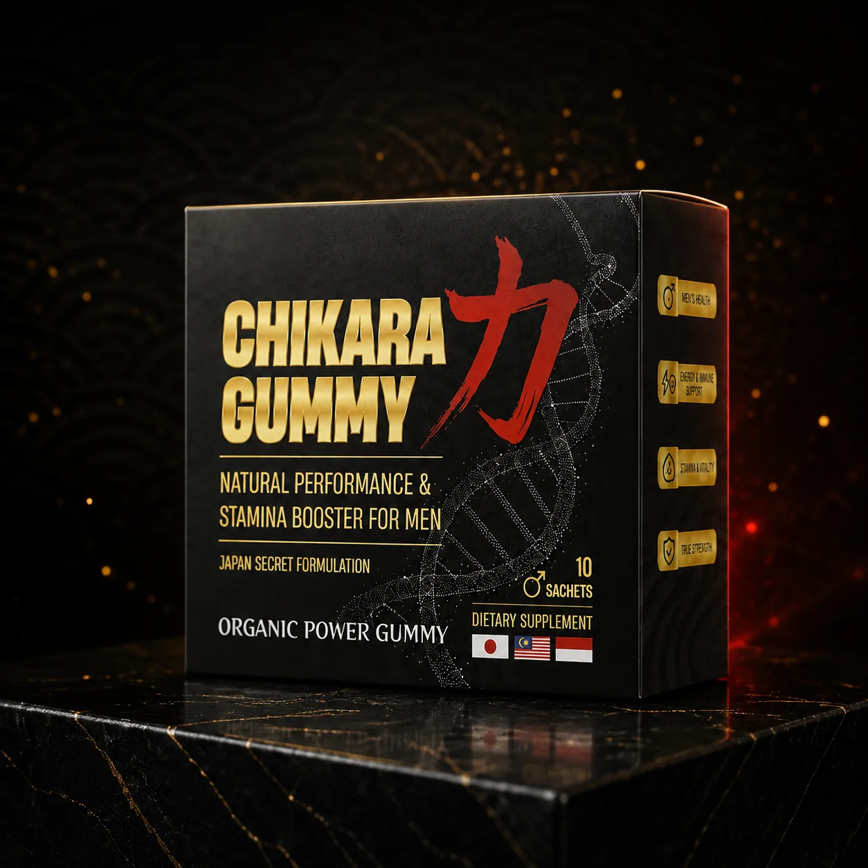 Kotak CHIKARA Gummy — 10 sachet individu